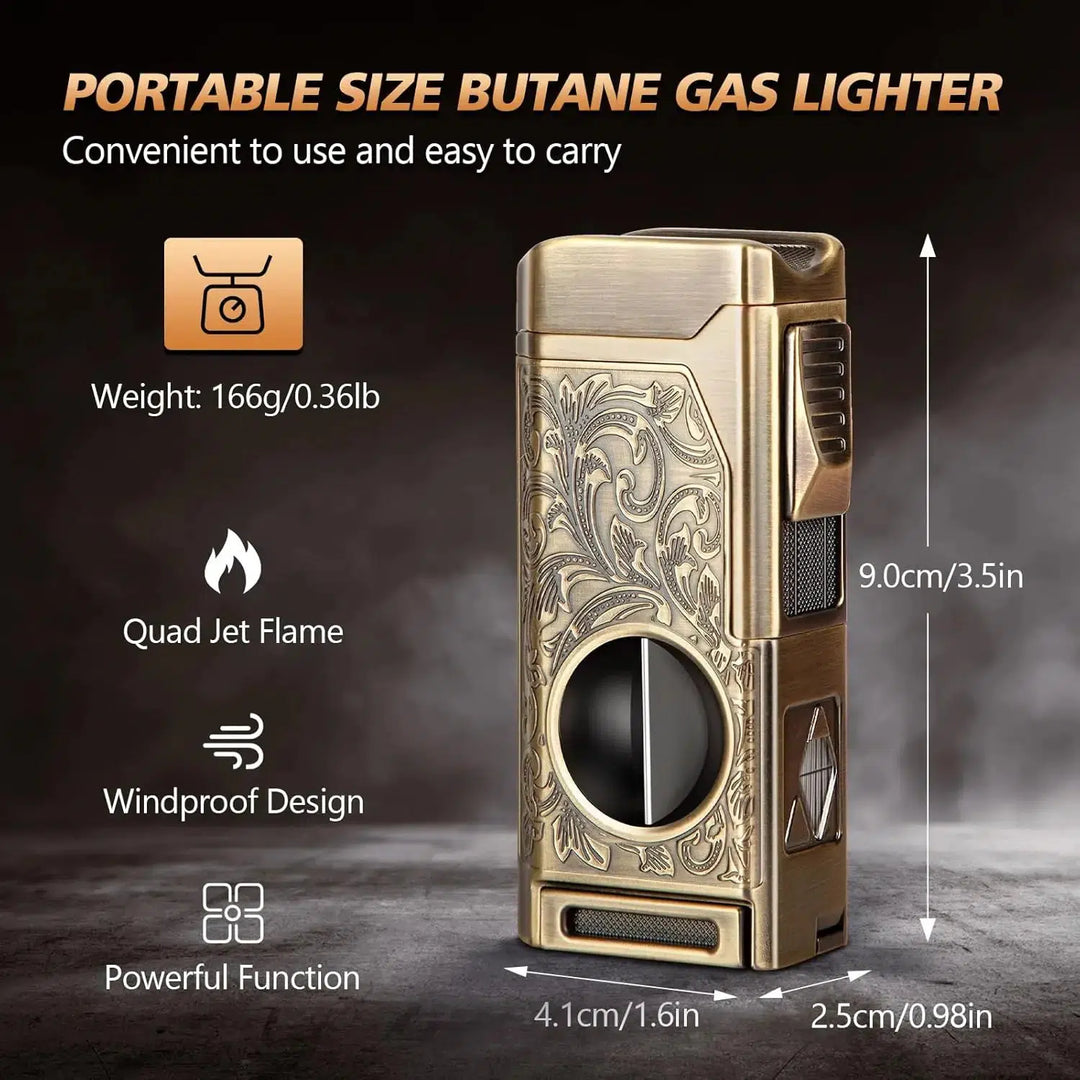 Multi Functional Flower Pattern Cigar Lighter