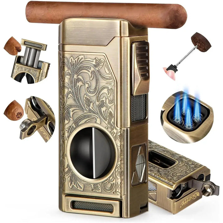 Multi Functional Flower Pattern Cigar Lighter